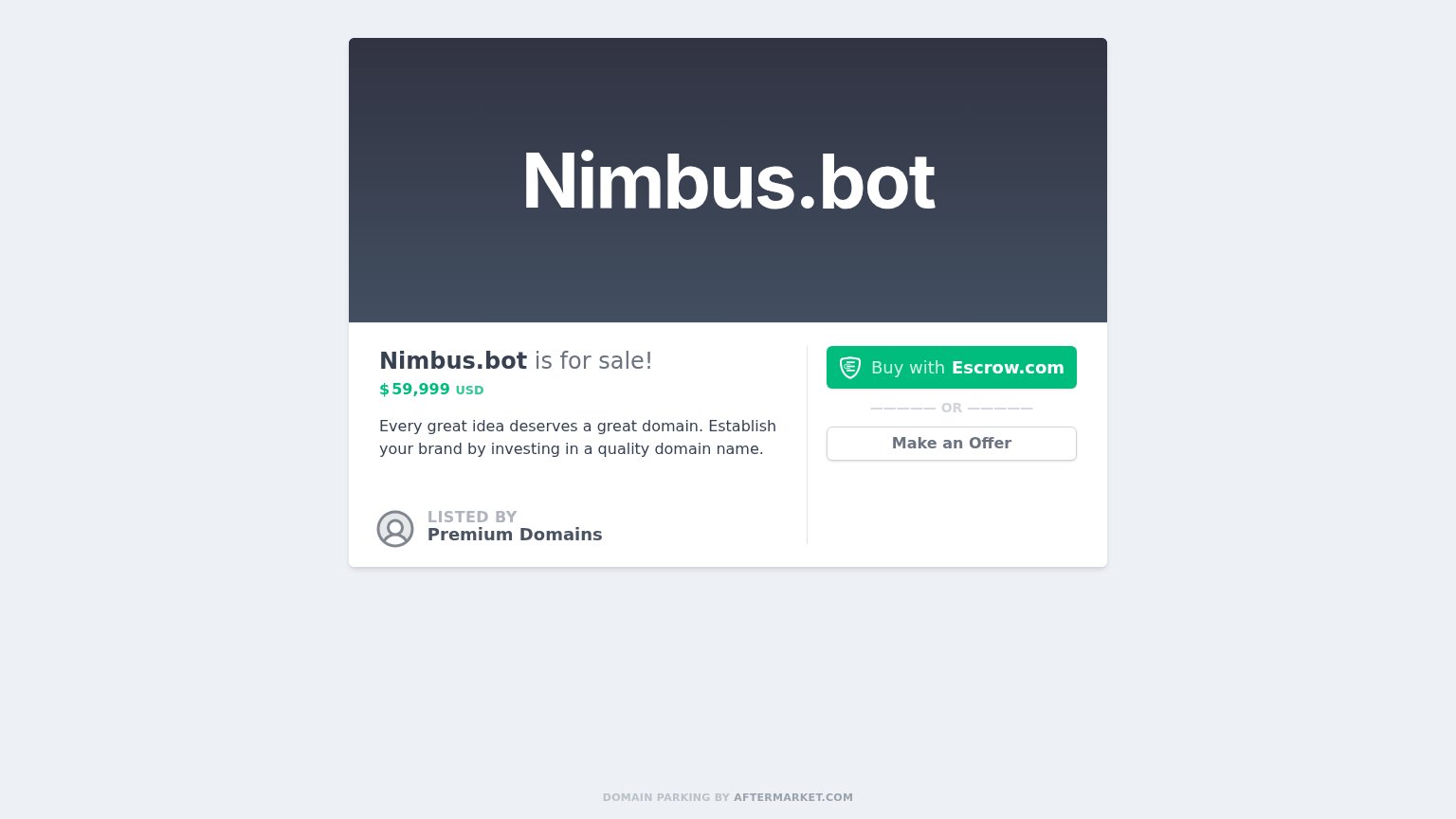 Nimbus Robotics (nimbus.bot) desktop capture for Trust