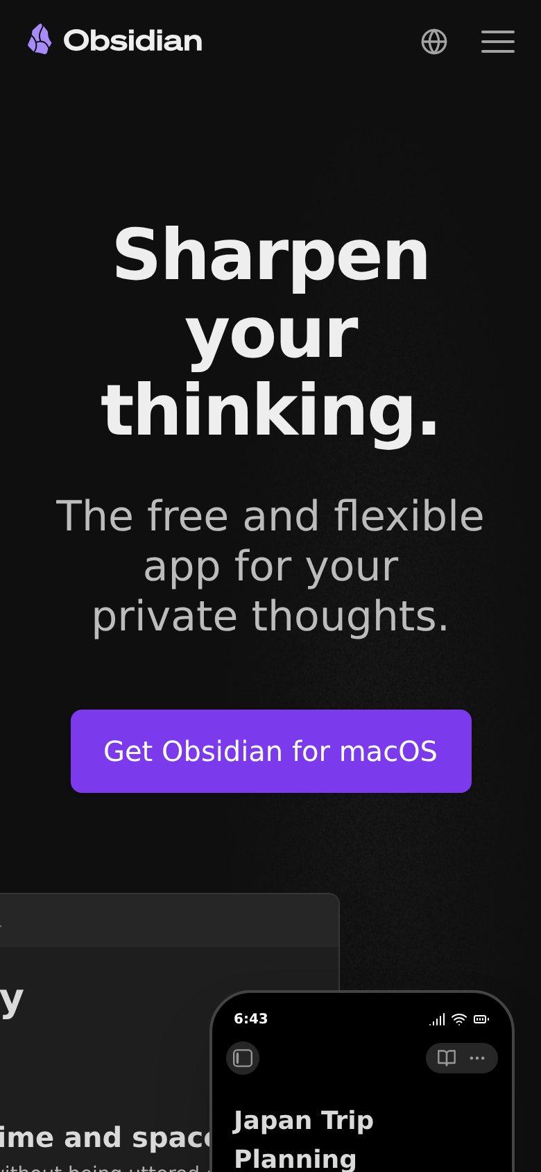 Obsidian mobile capture for Mobile web