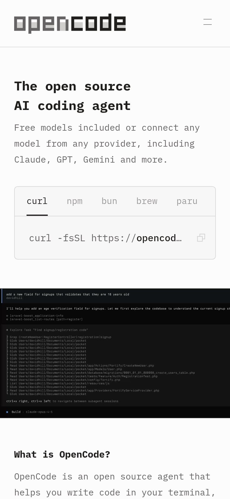 OpenCode mobile capture for Mobile web