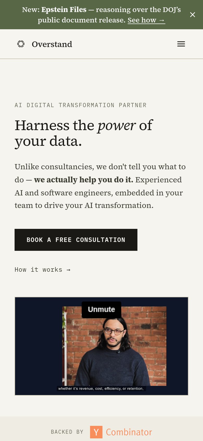 Overstand Labs mobile capture for Mobile web