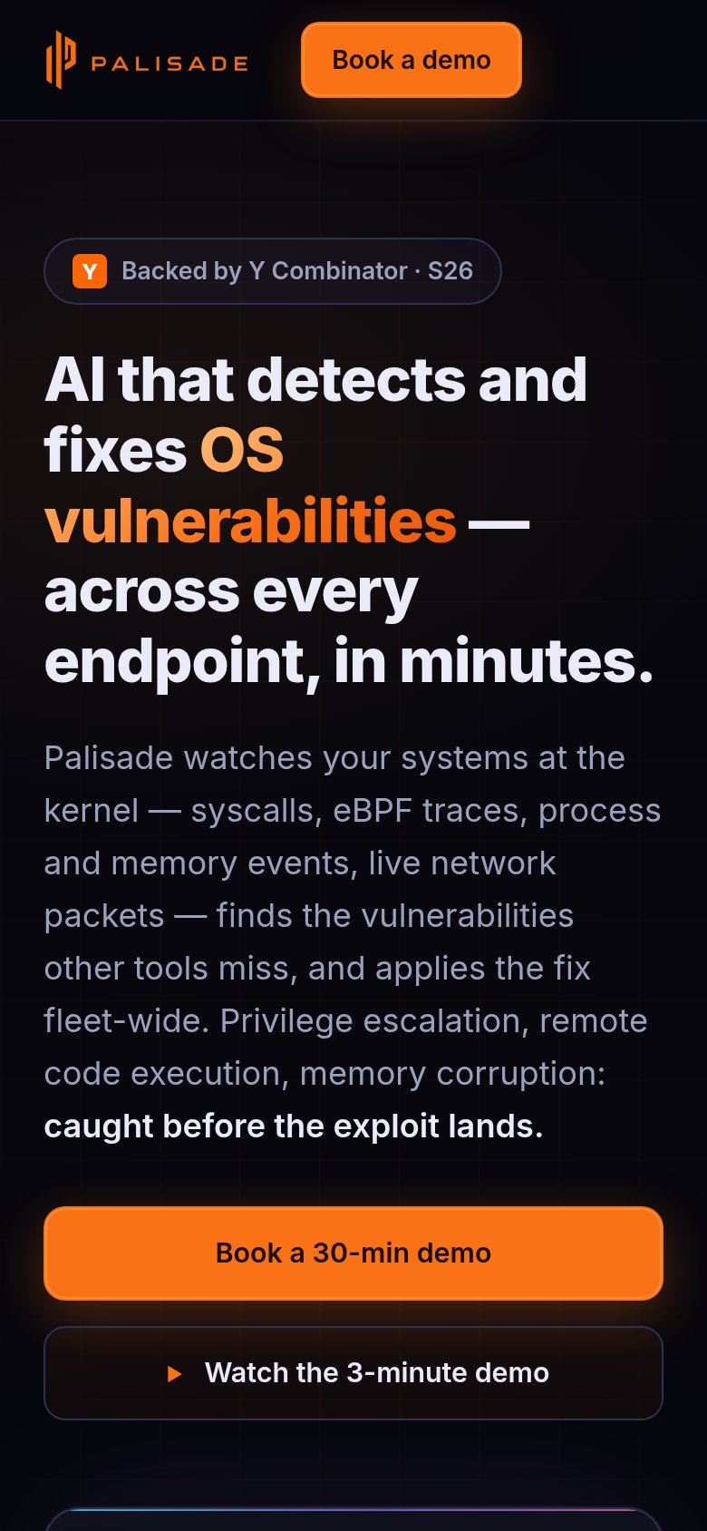 Palisade mobile capture for Mobile web
