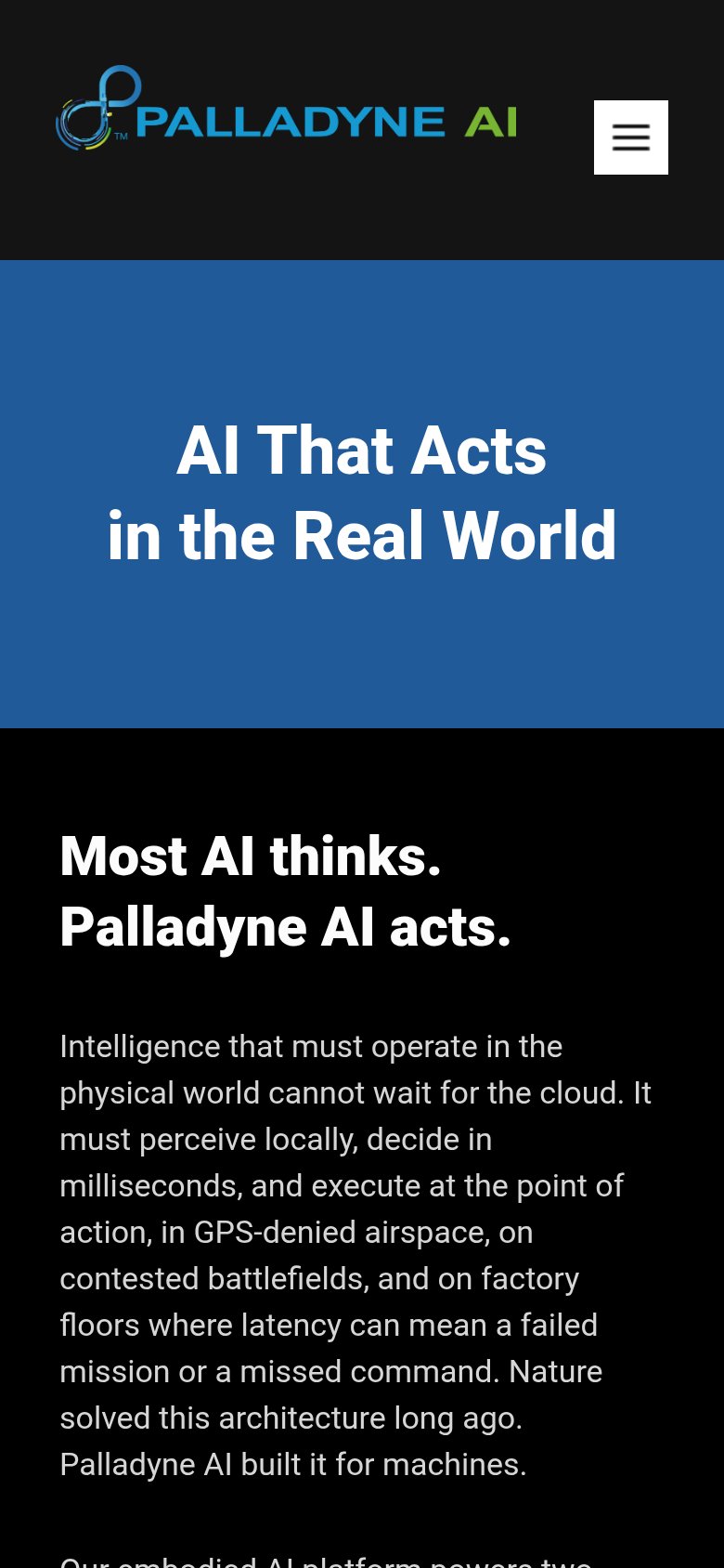 Palladyne AI mobile capture for Mobile web