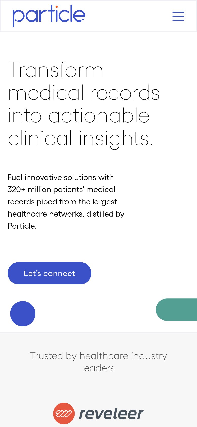 Particle Health mobile capture for Mobile web