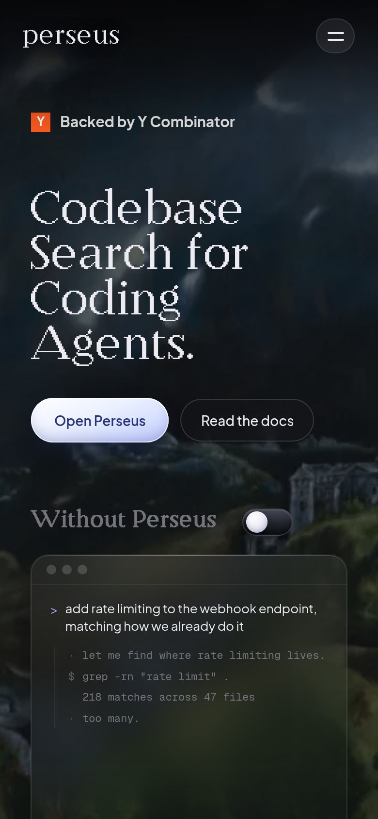 Perseus mobile capture for Mobile web
