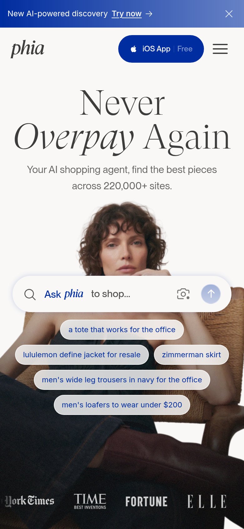 Phia mobile capture for Mobile web