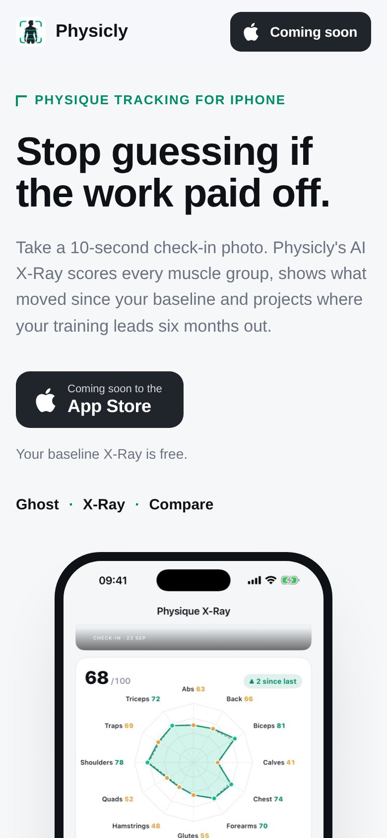 physicly.app mobile capture for Mobile web