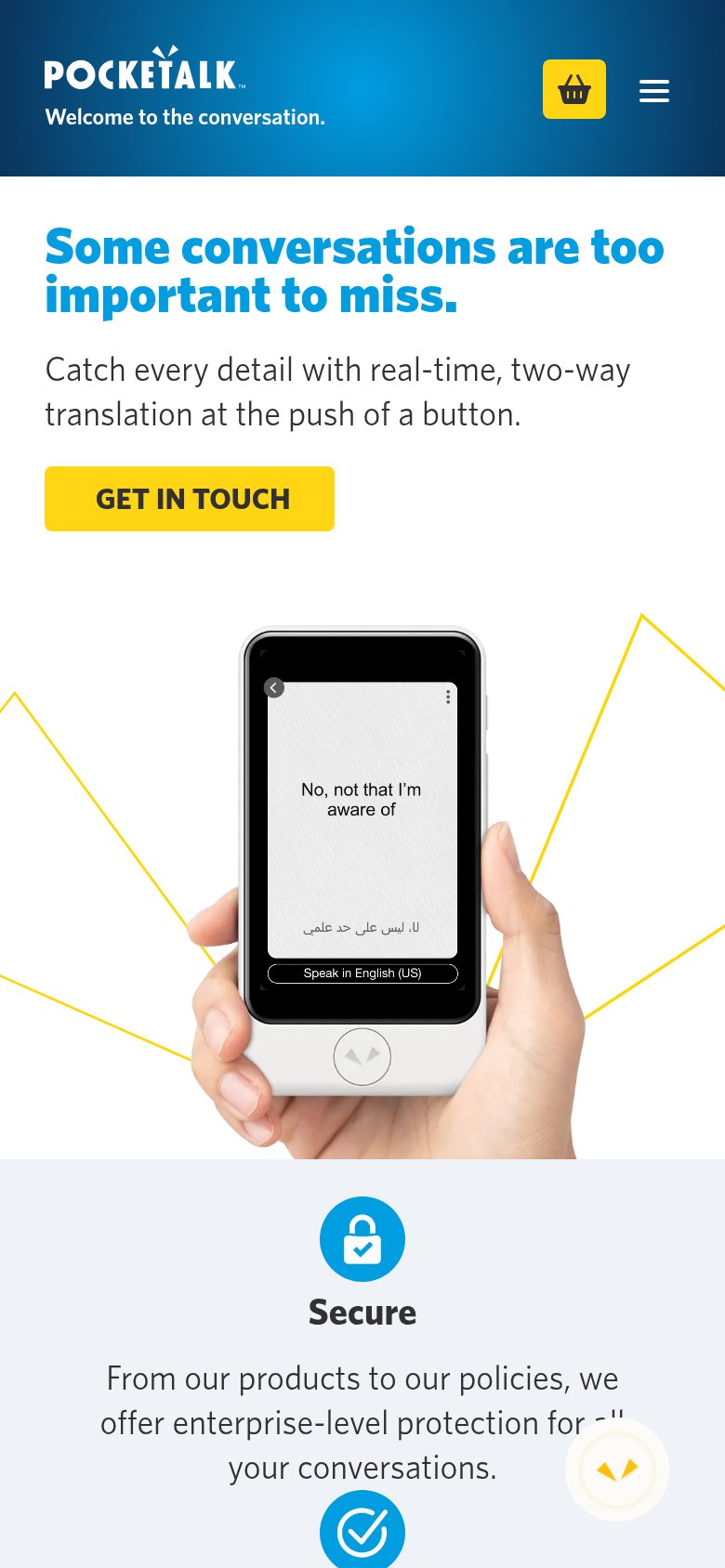 Pocketalk (for Healthcare) mobile capture for Mobile web
