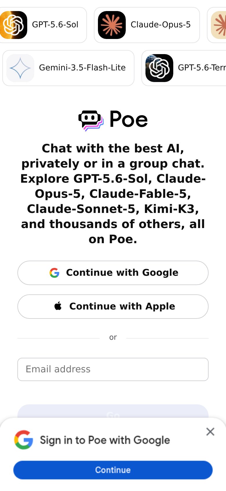 Poe mobile capture for Mobile web