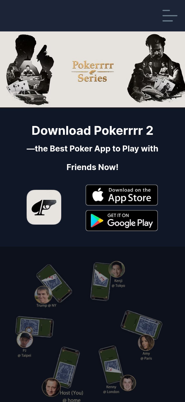 PokerRRR 2 mobile capture for Mobile web