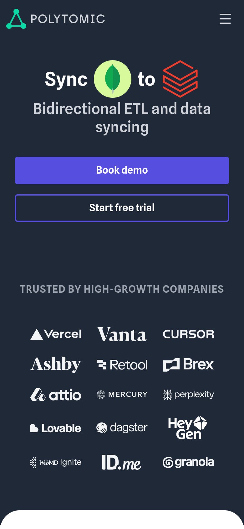 Polytomic (Fiber AI-style revenue analytics alternatives aside) mobile capture for Mobile web