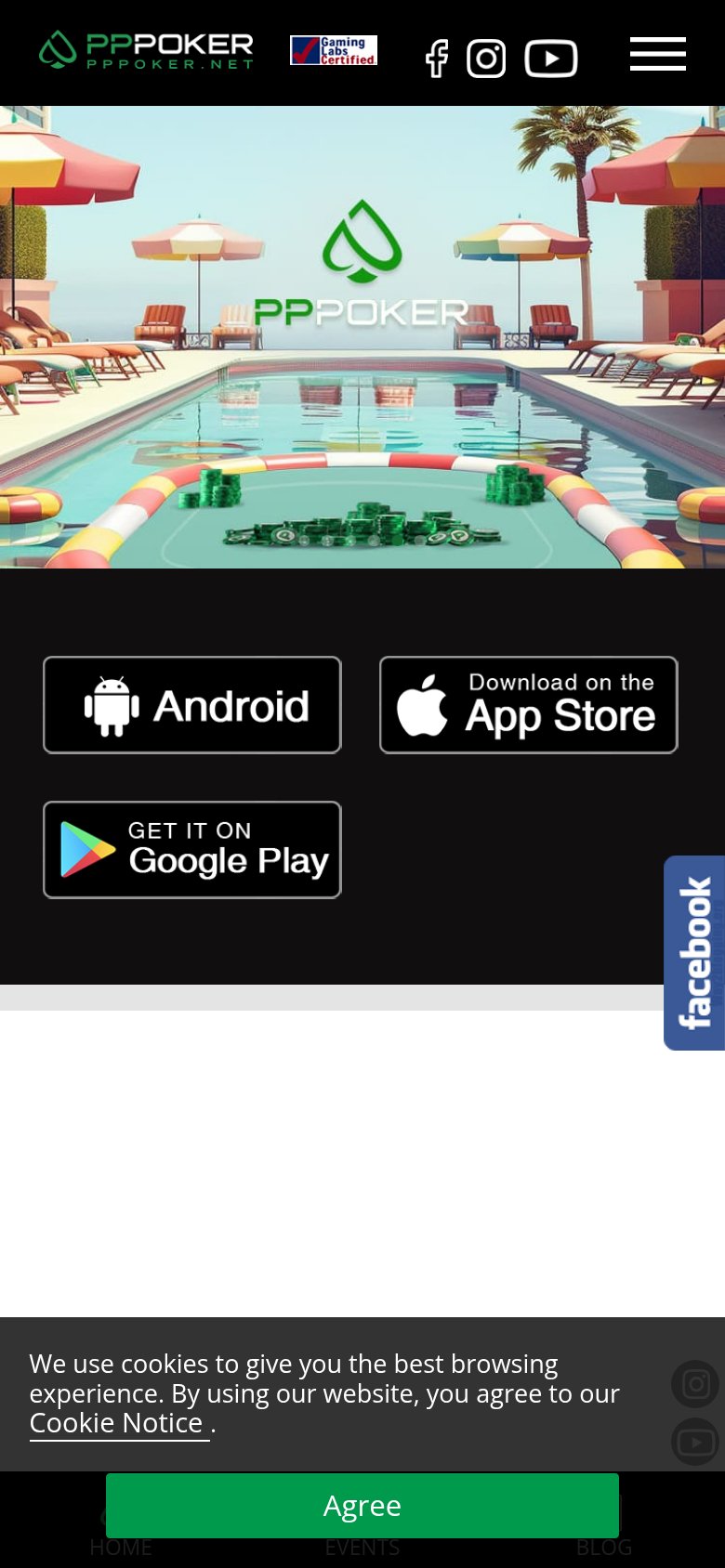 PPPoker mobile capture for Mobile web