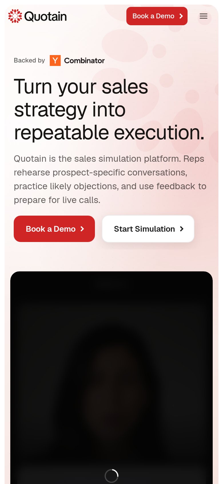 Quotain mobile capture for Mobile web