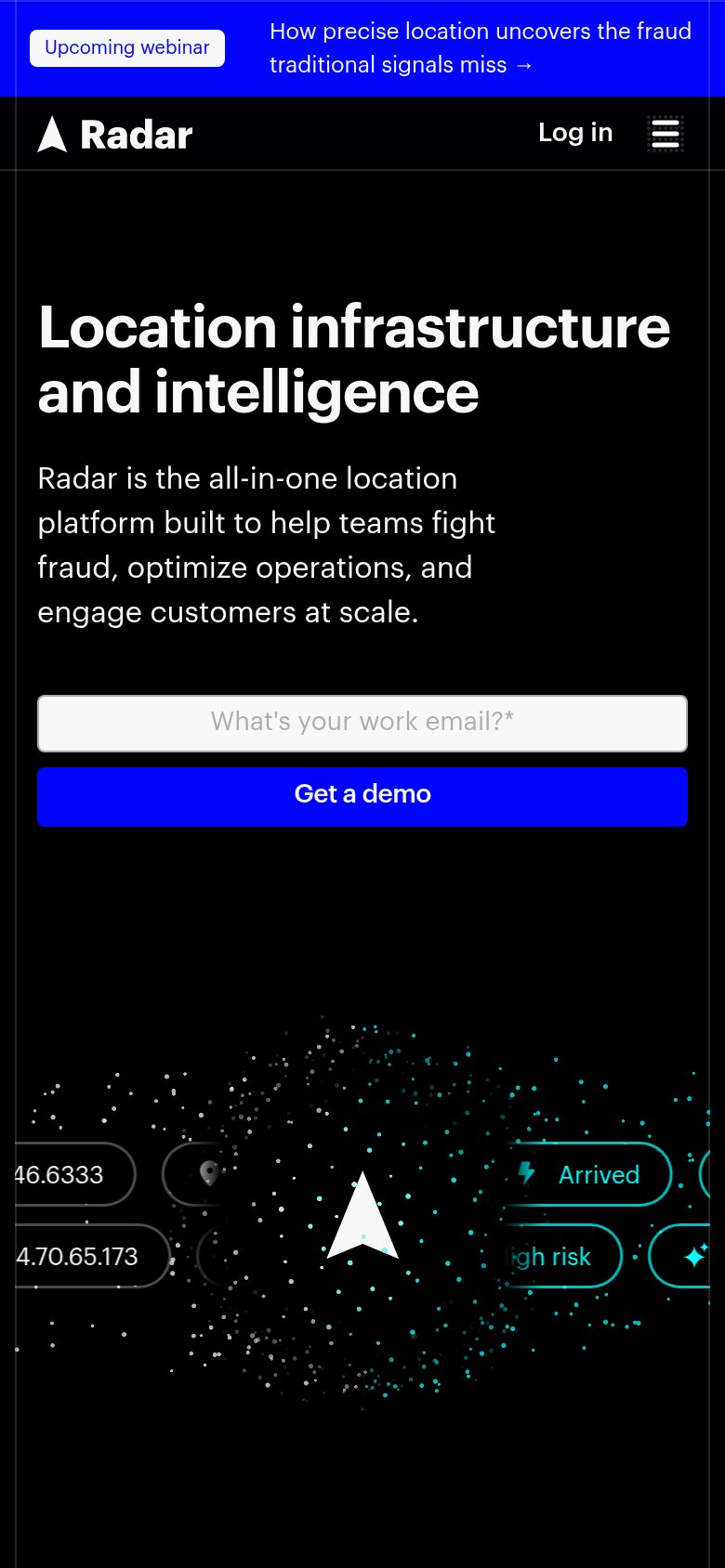 Radar mobile capture for Mobile web