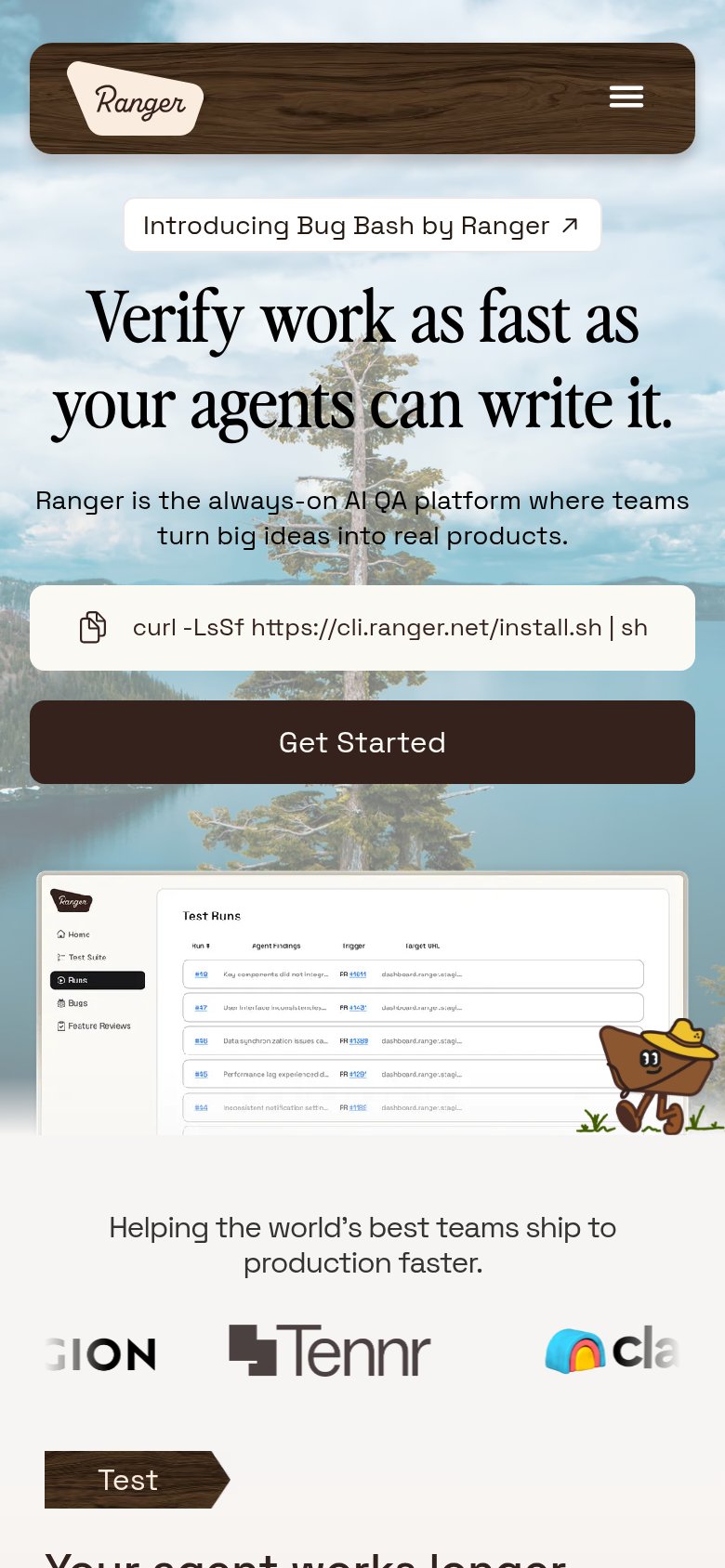 Ranger mobile capture for Mobile web