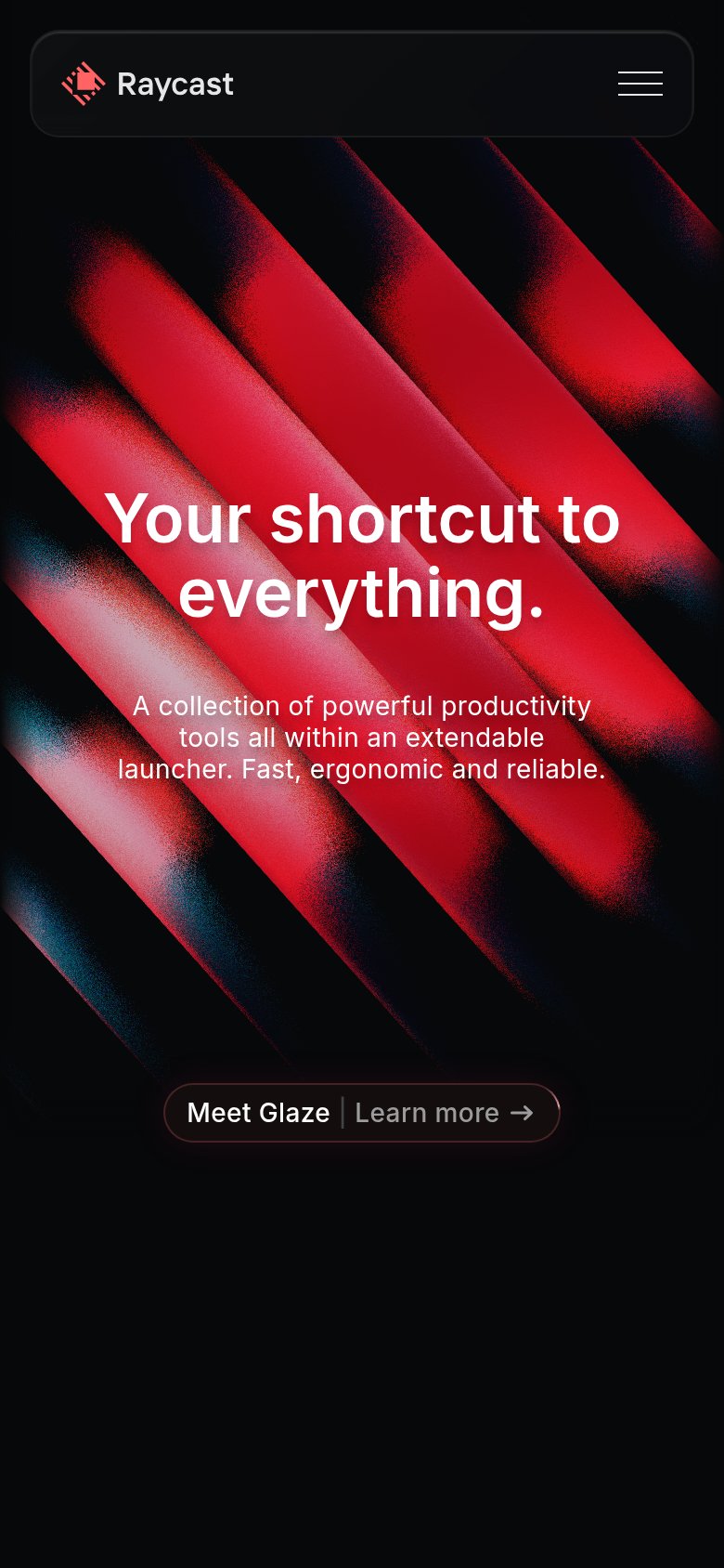 Raycast (Raycast AI) mobile capture for Mobile web