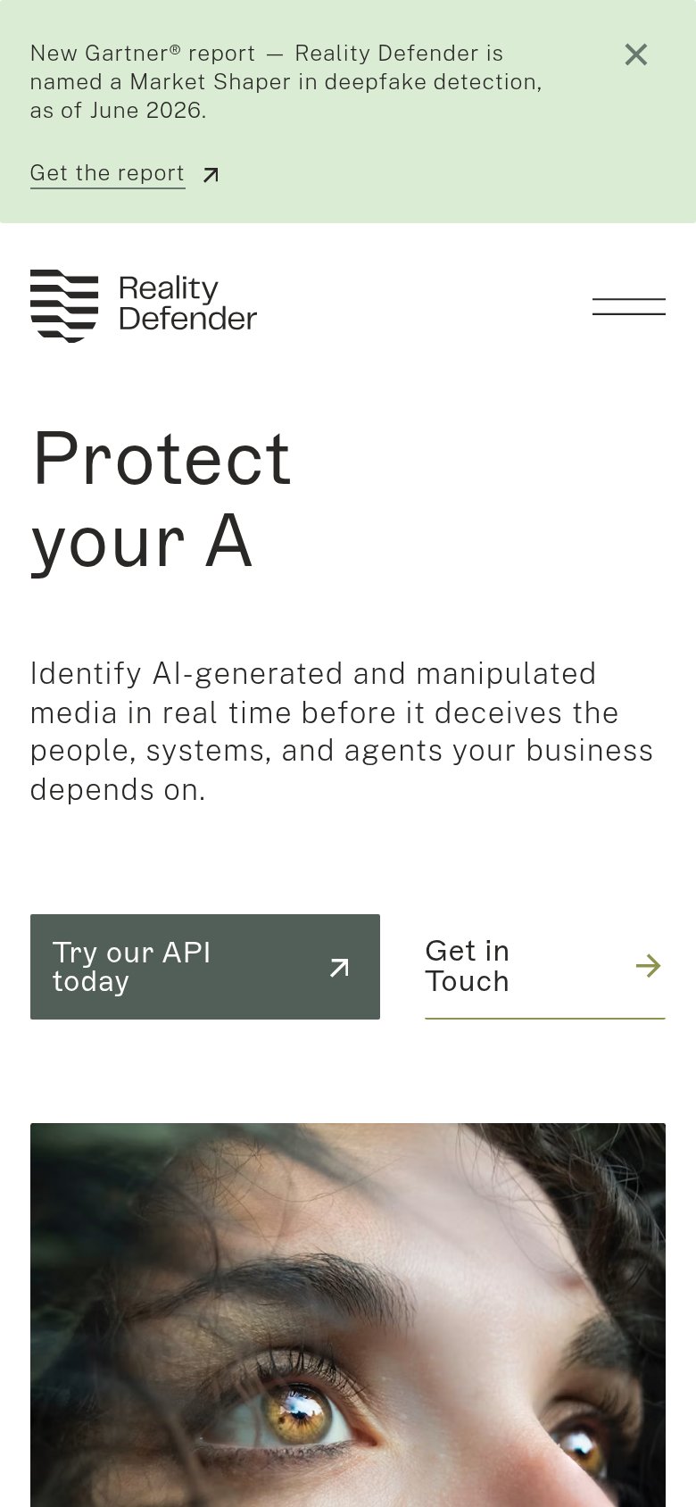 Reality Defender mobile capture for Mobile web