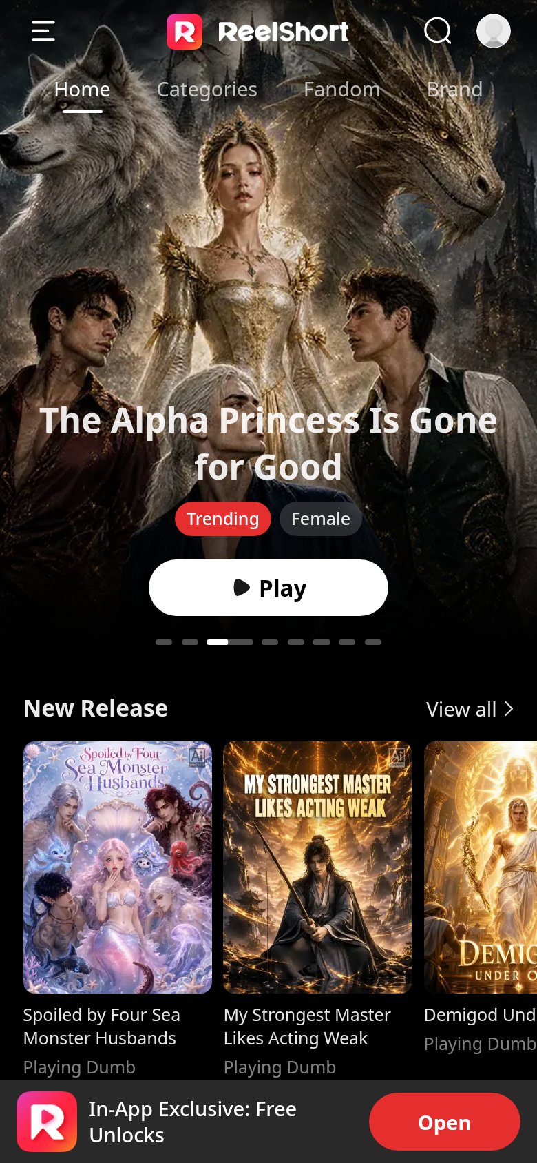 ReelShort mobile capture for Mobile web