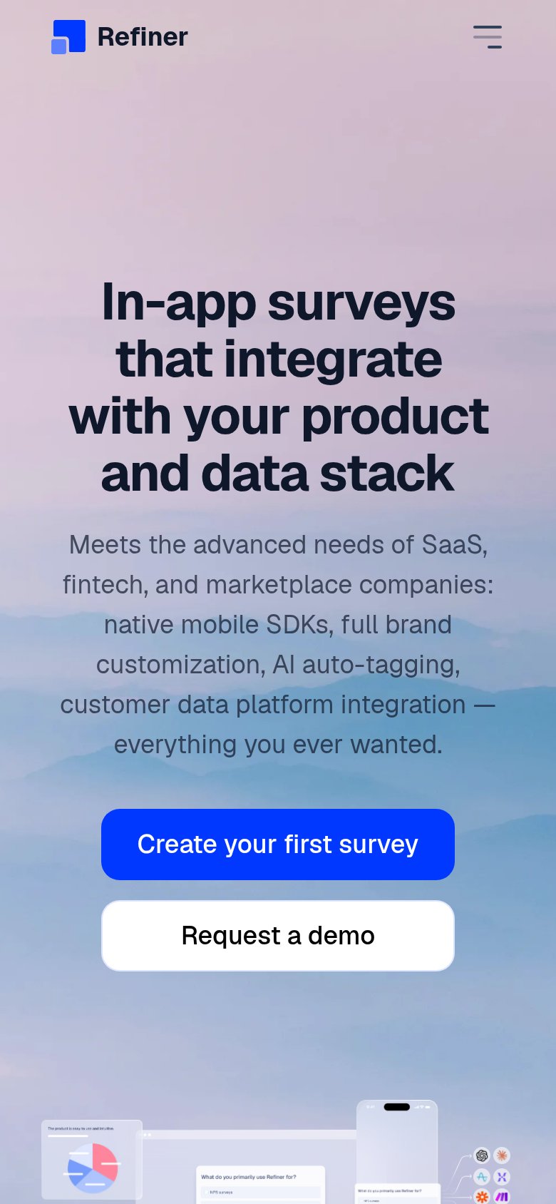 Refiner mobile capture for Mobile web