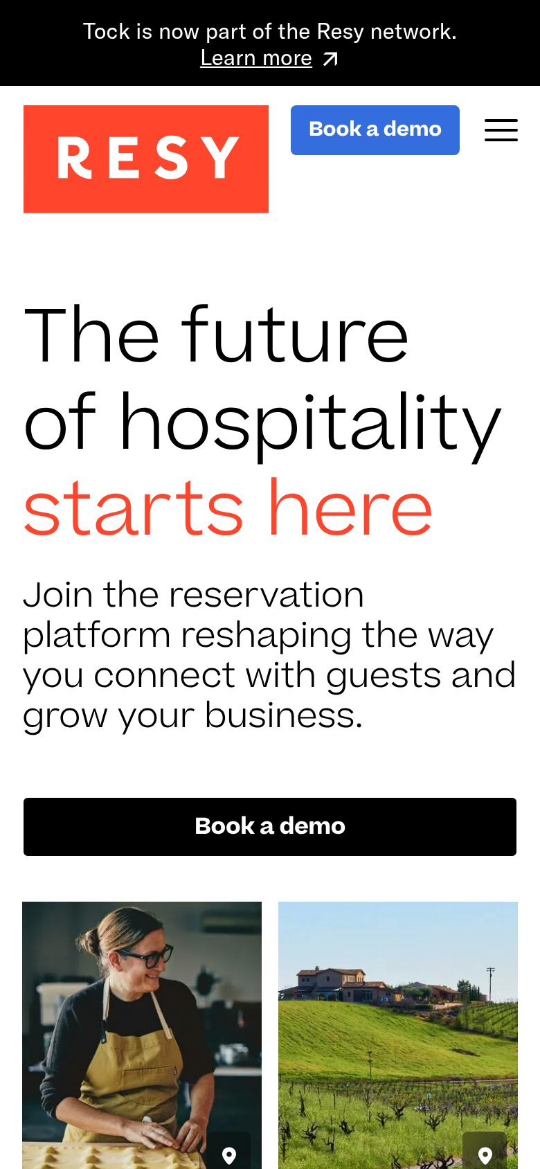 Resy OS mobile capture for Mobile web