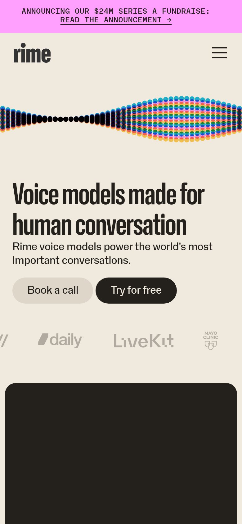Rime mobile capture for Mobile web