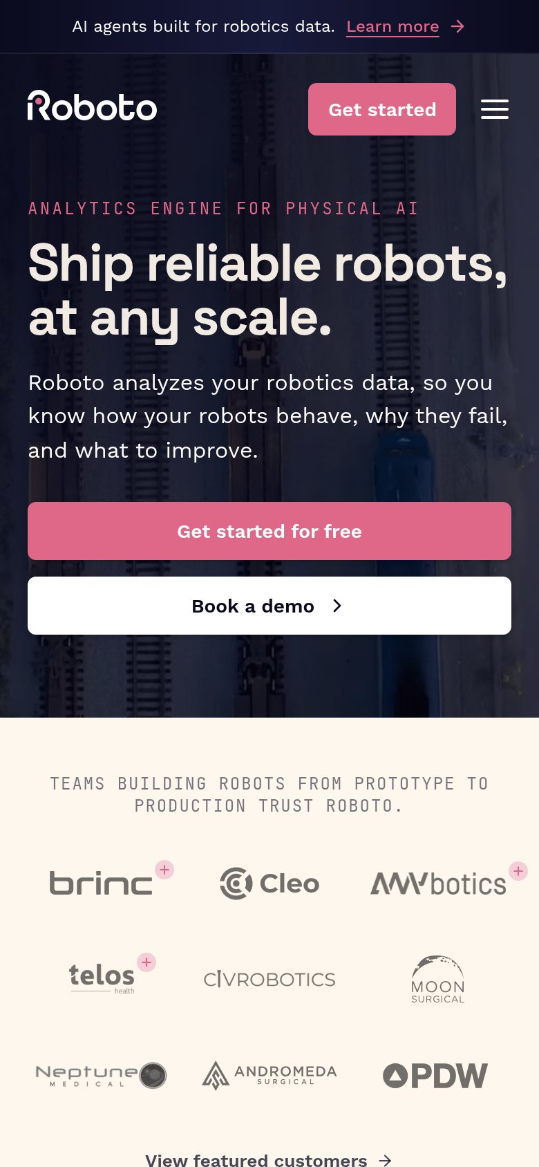 Roboto AI mobile capture for Mobile web
