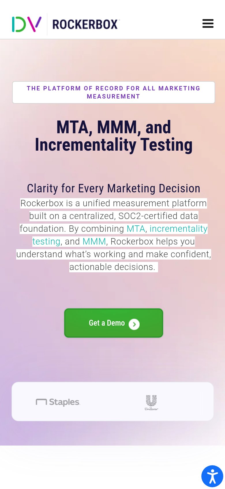Rockerbox mobile capture for Mobile web