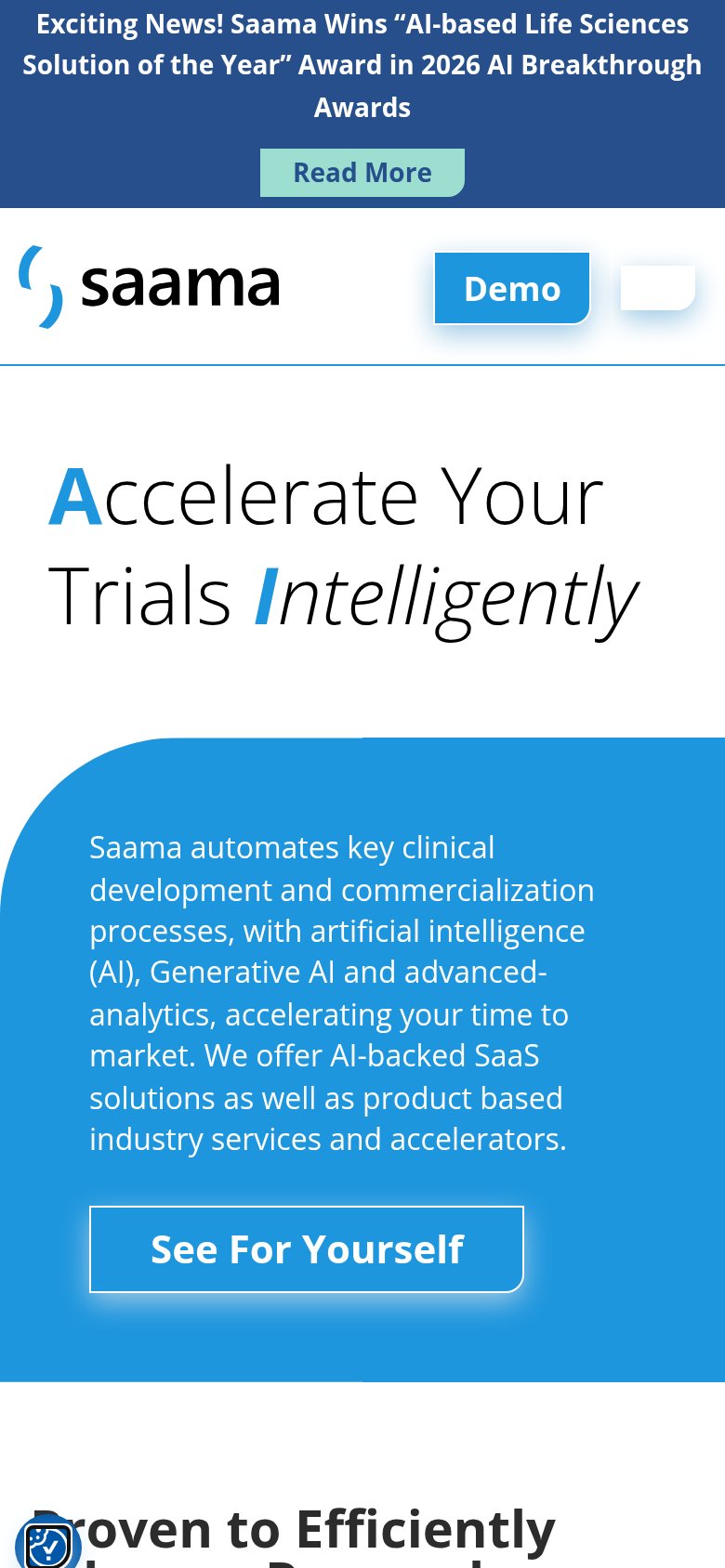 TrialKey / Saama (Smart Data Quality) mobile capture for Mobile web