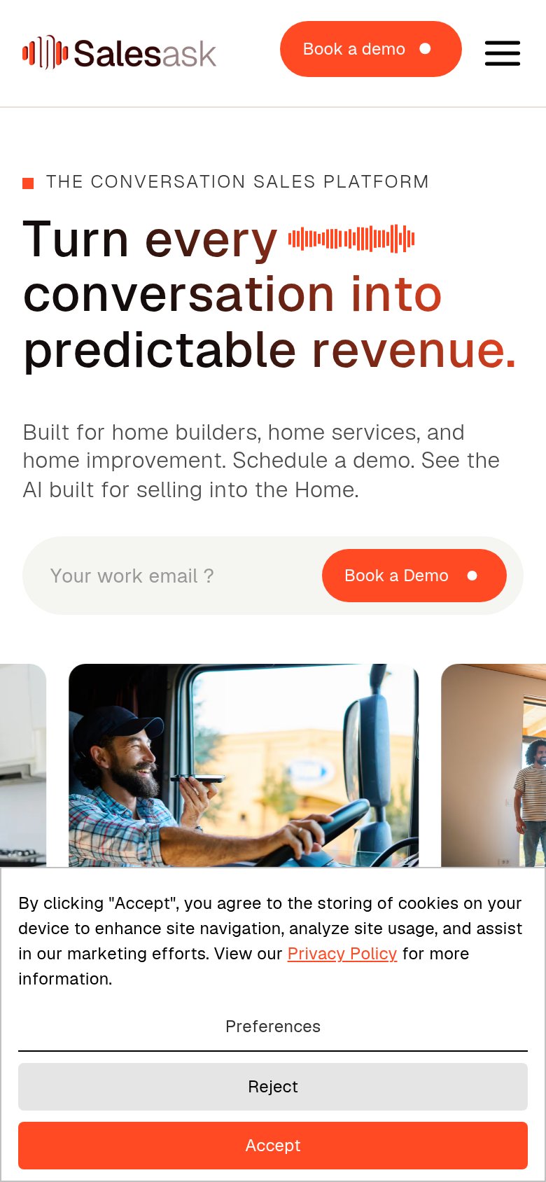 Quilt (SalesAsk) mobile capture for Mobile web