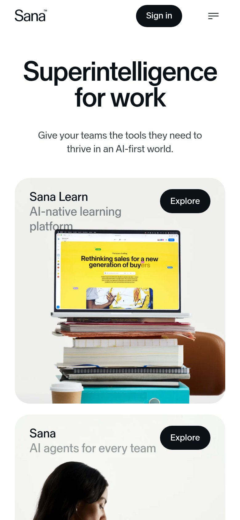 Sana mobile capture for Mobile web