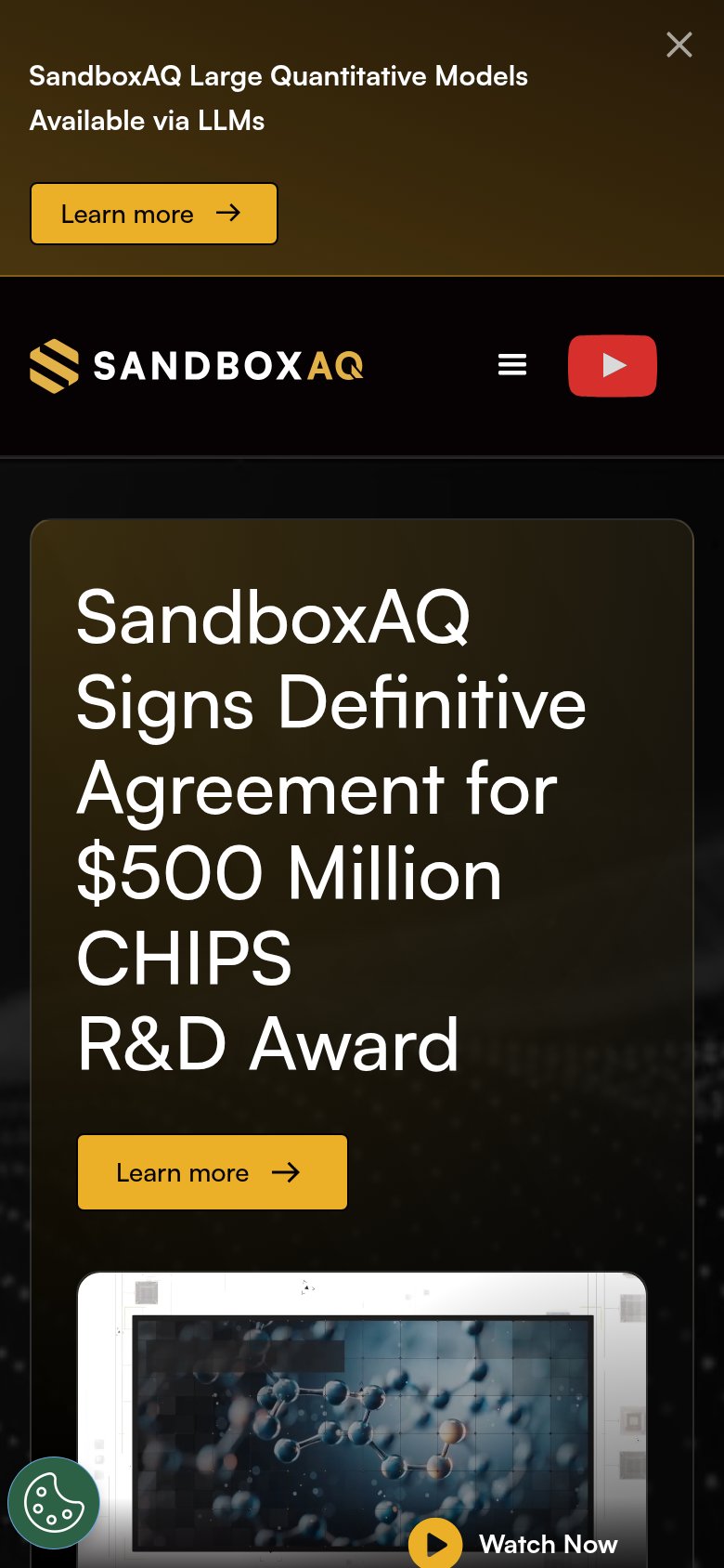 Sandbox AQ mobile capture for Mobile web