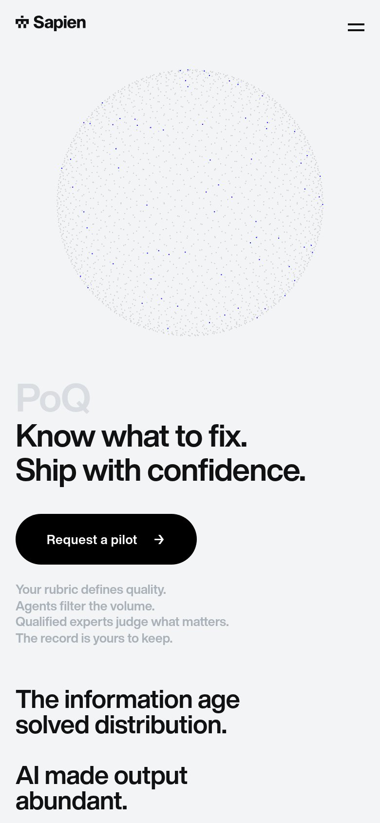 Sapien mobile capture for Mobile web