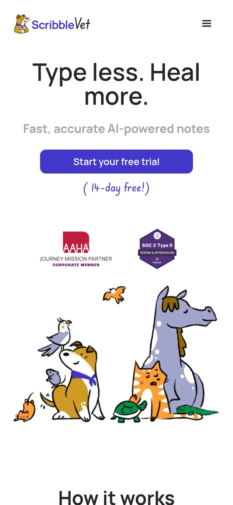 ScribbleVet mobile capture for Mobile web
