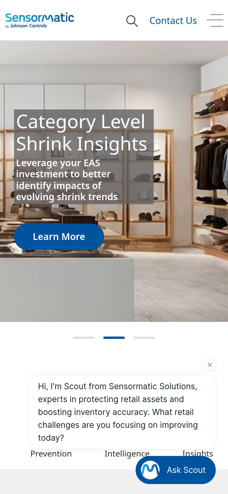 Sensormatic (Shrink Analyzer / LP solutions) mobile capture for Mobile web