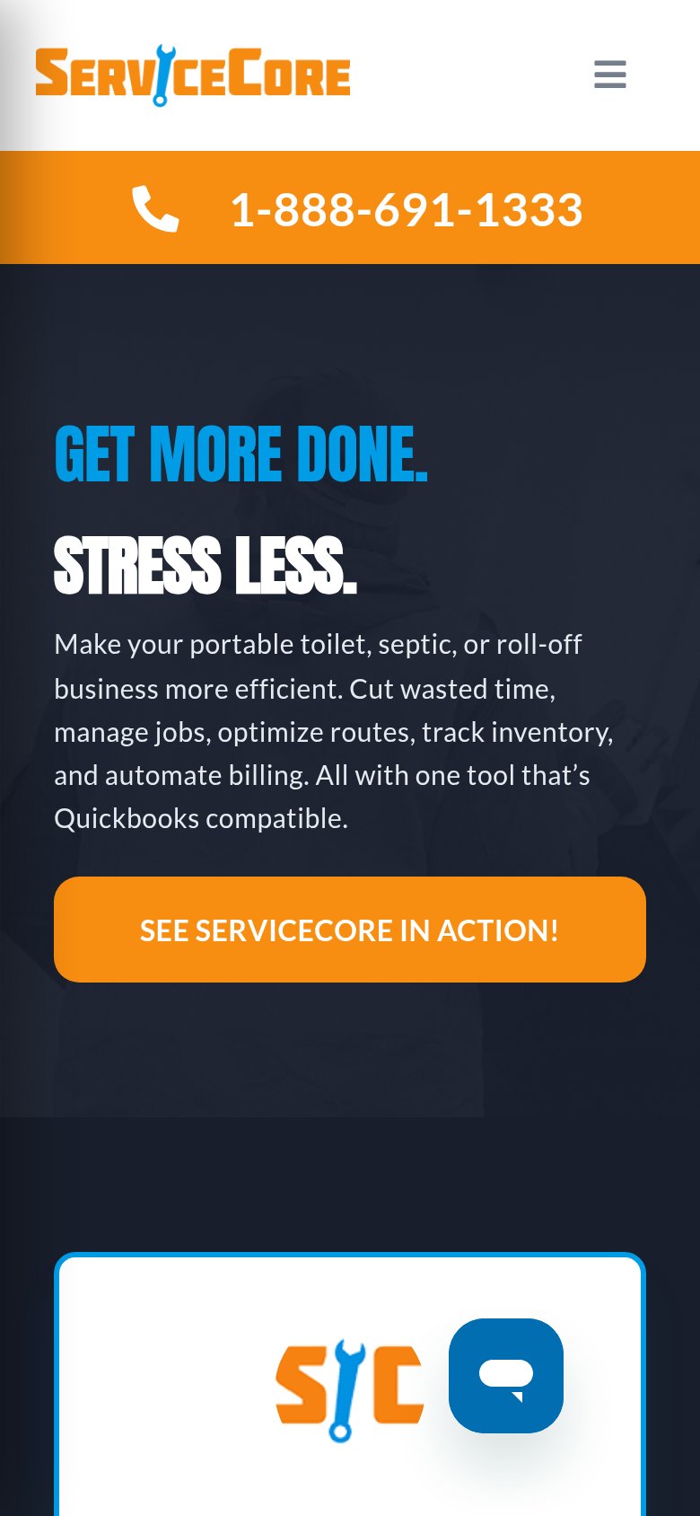 ServiceCore mobile capture for Mobile web