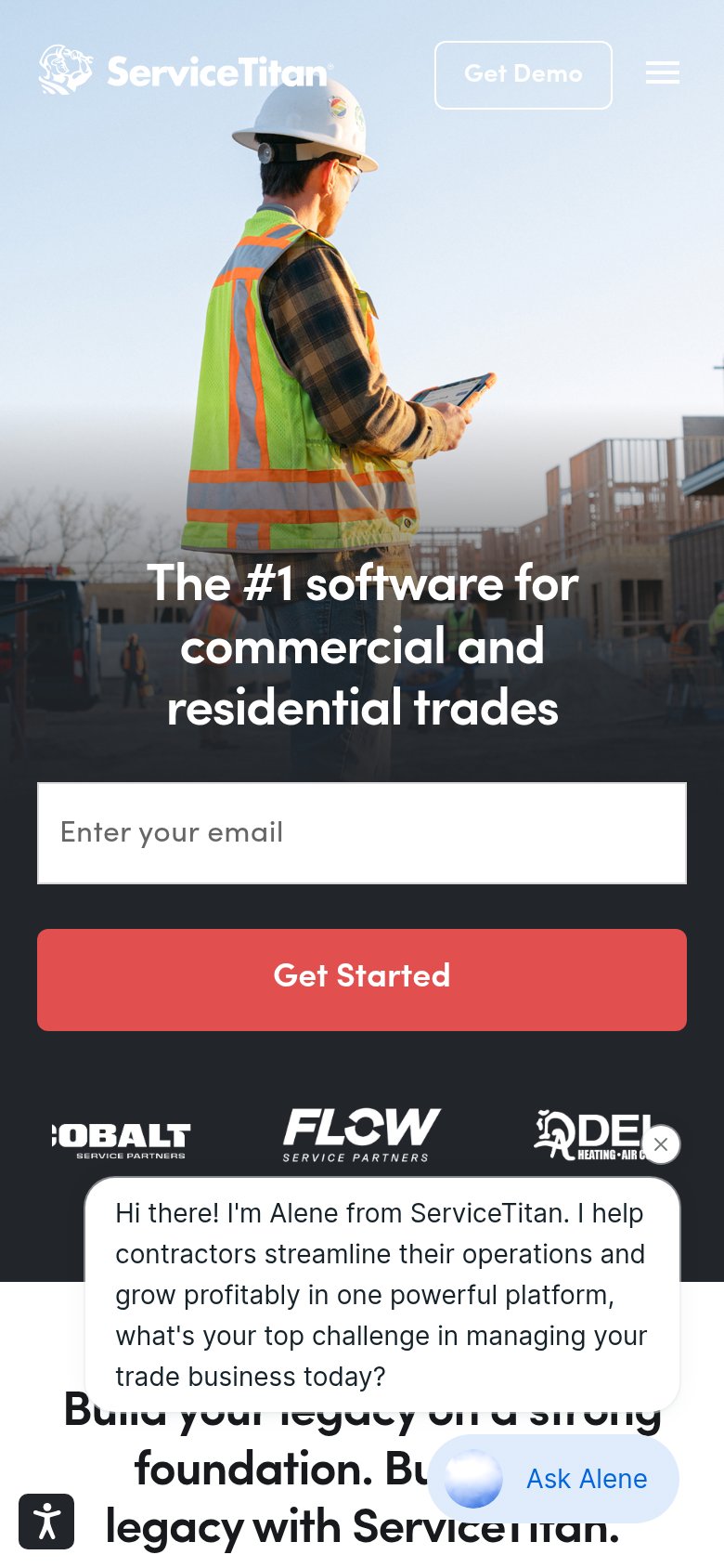 ServiceTitan mobile capture for Mobile web