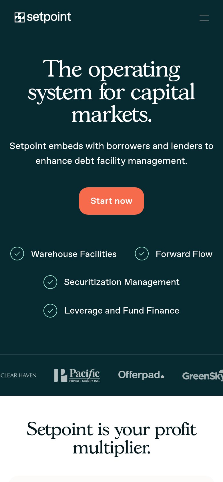 Setpoint mobile capture for Mobile web