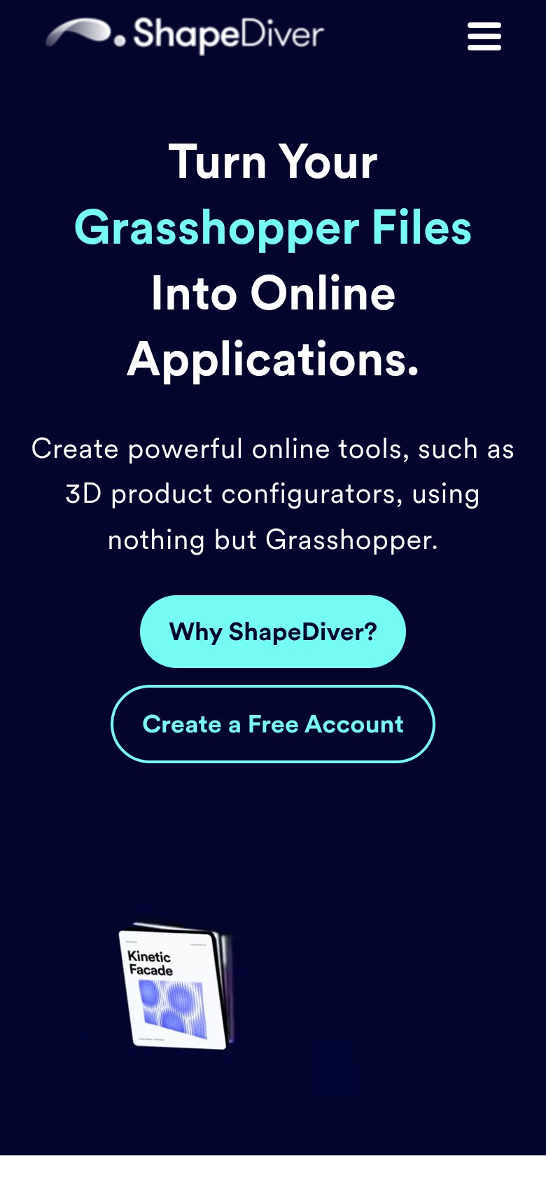 Rhino.Inside / ShapeDiver mobile capture for Mobile web