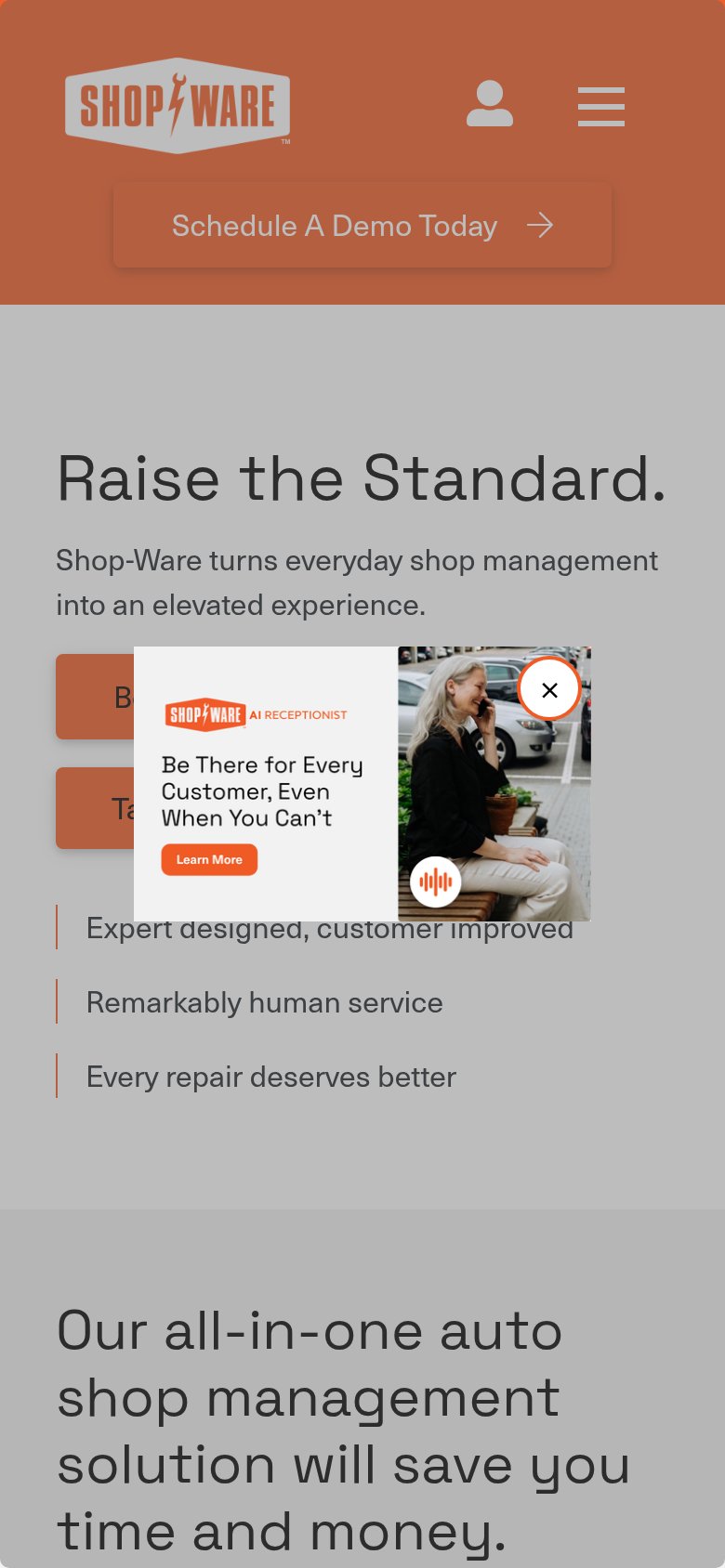 Shop-Ware mobile capture for Mobile web