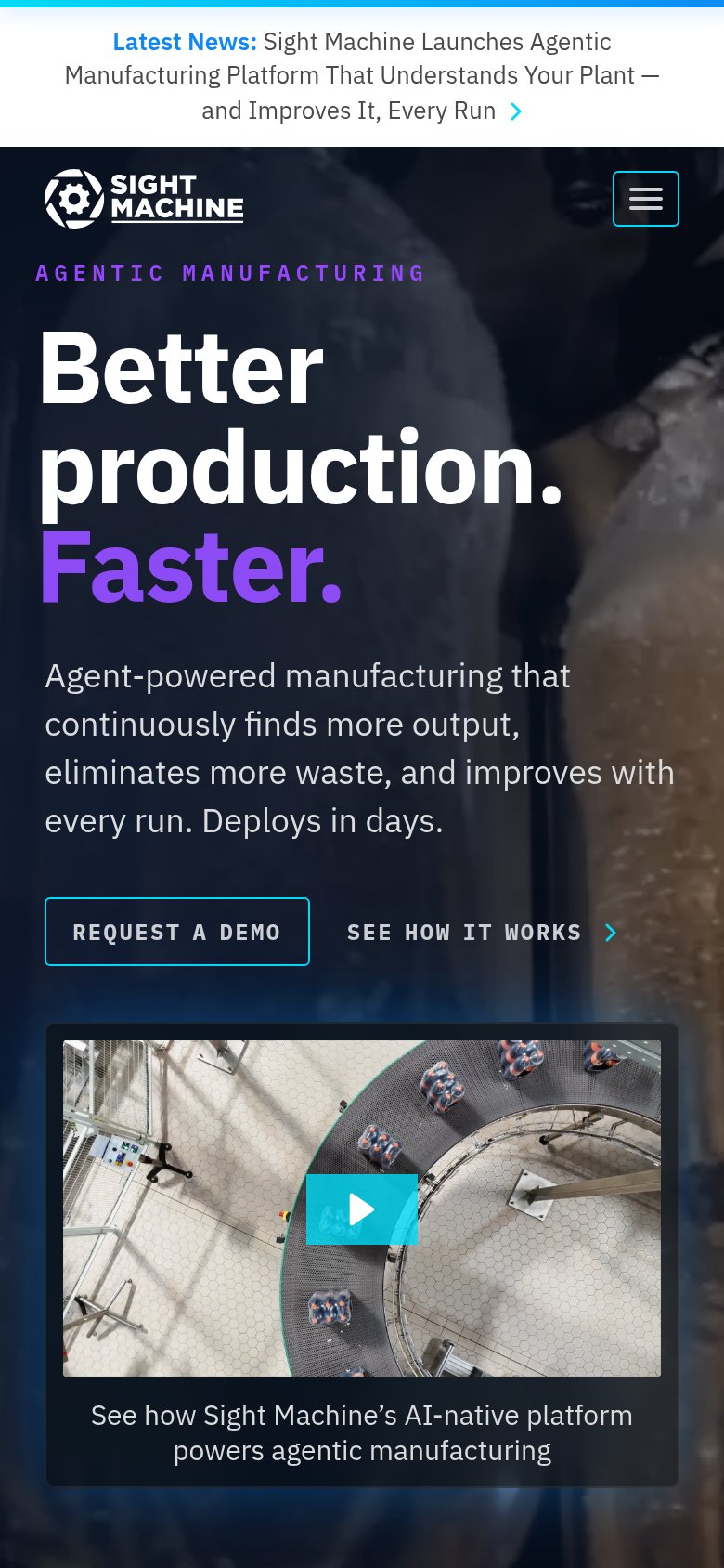 Sight Machine mobile capture for Mobile web