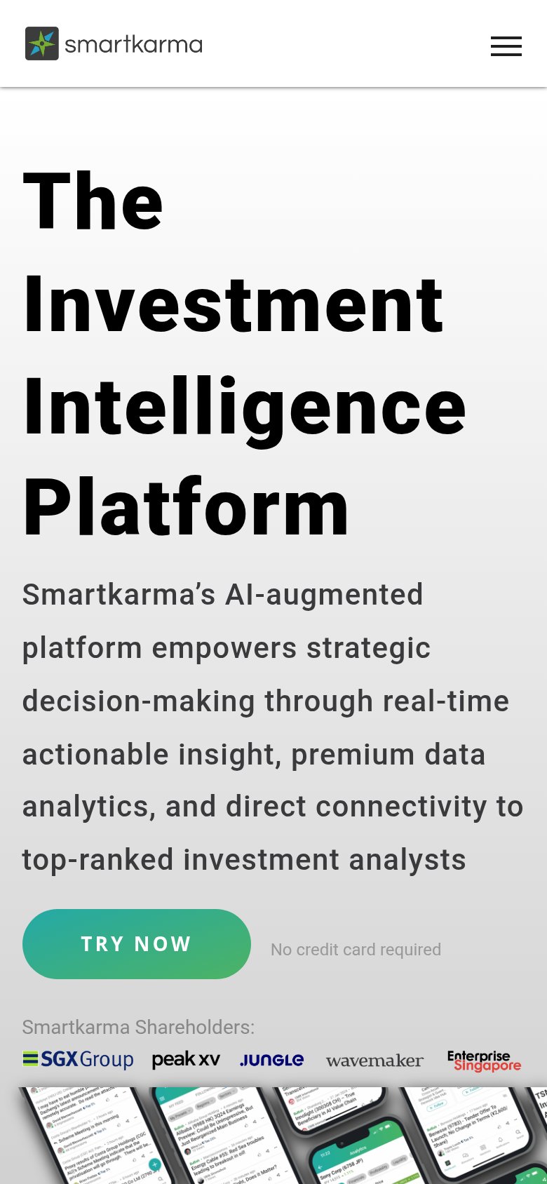 Smartkarma mobile capture for Mobile web