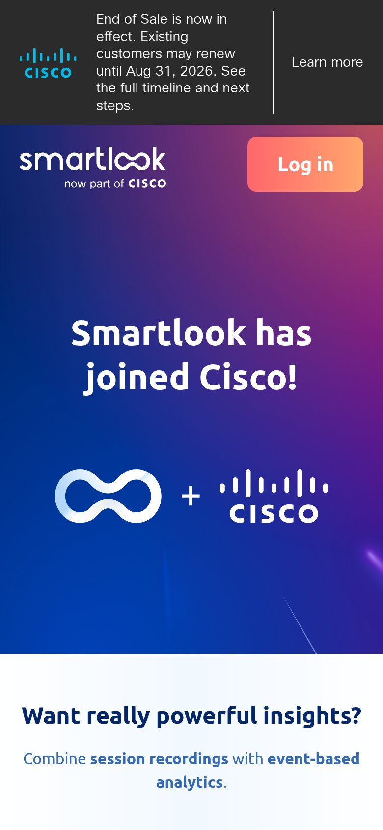 Smartlook mobile capture for Mobile web