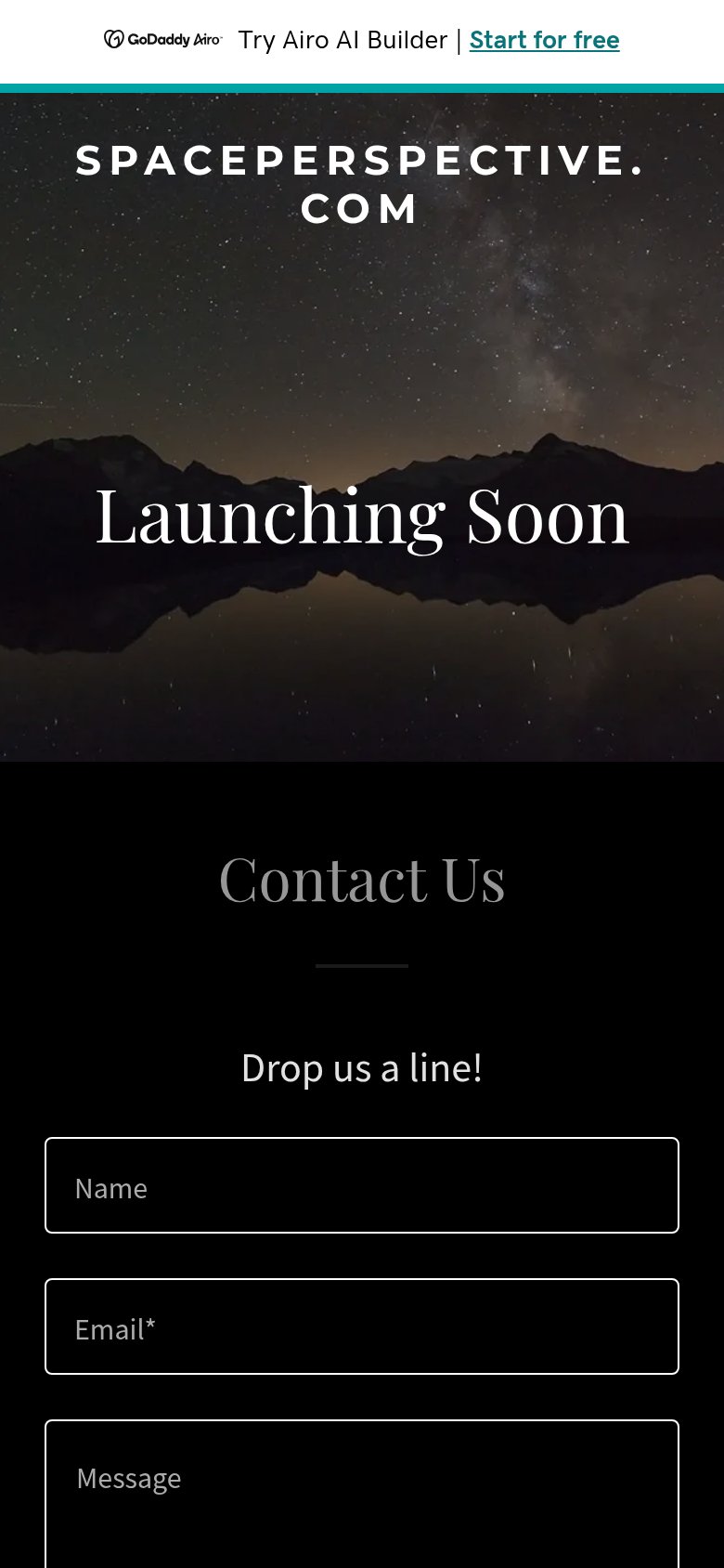 Space Perspective mobile capture for Mobile web