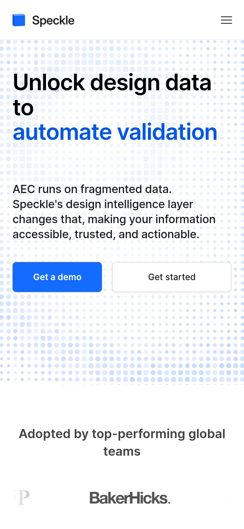 Speckle mobile capture for Mobile web