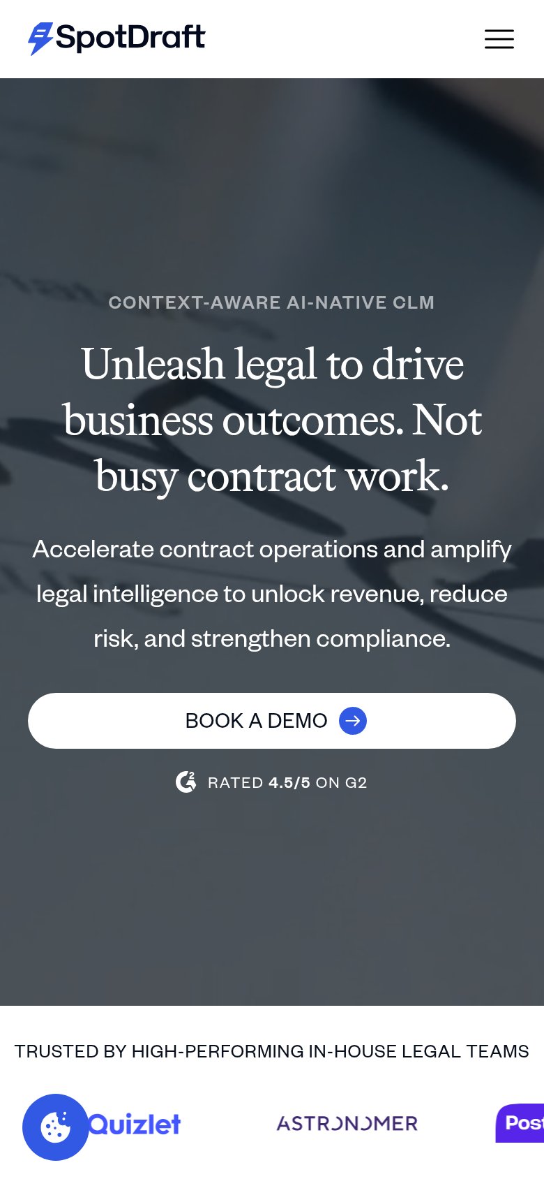 SpotDraft mobile capture for Mobile web