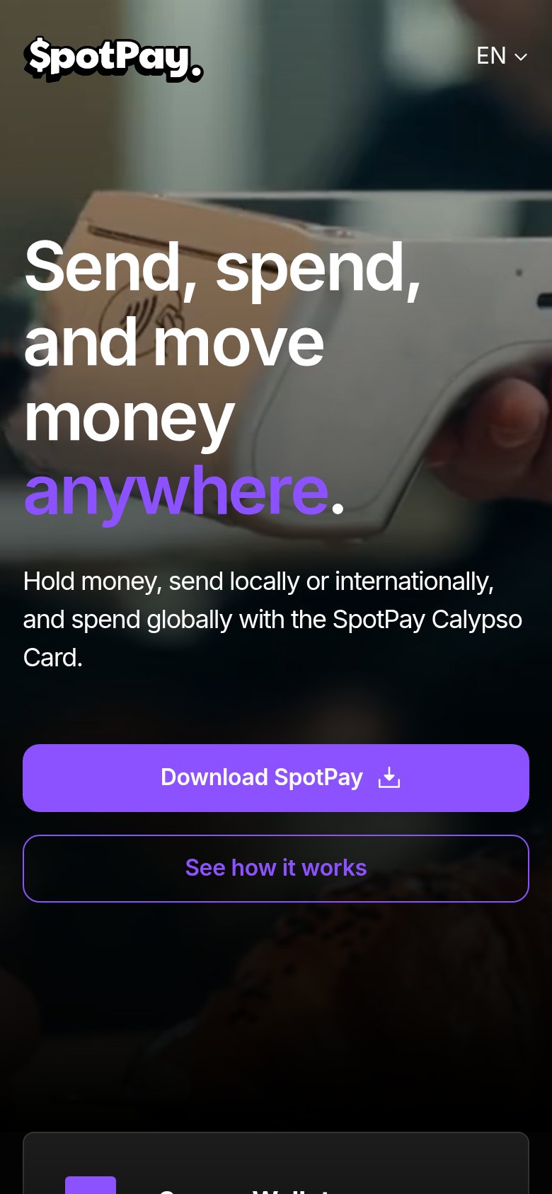 SpotPay mobile capture for Mobile web