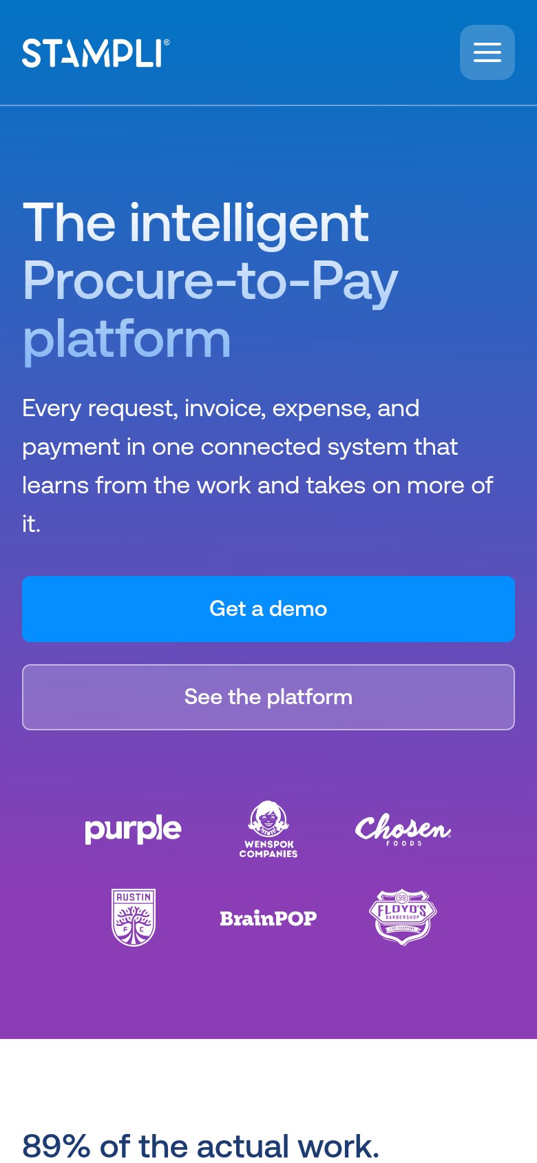 Stampli mobile capture for Mobile web