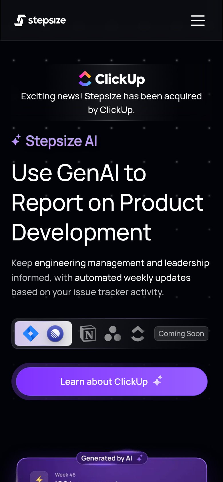 Stepsize AI mobile capture for Mobile web