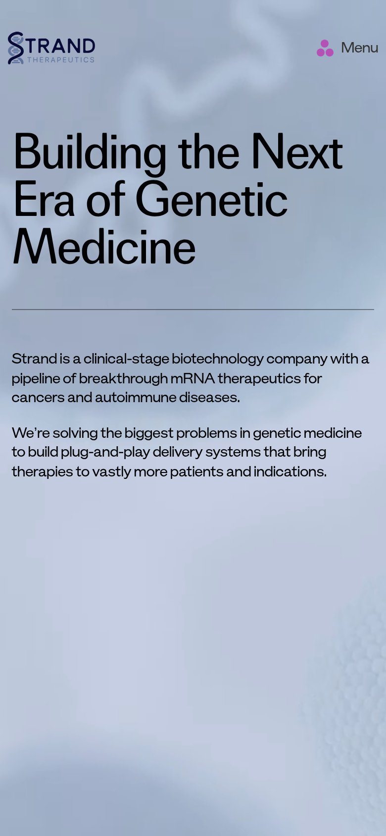 Strand Therapeutics mobile capture for Mobile web