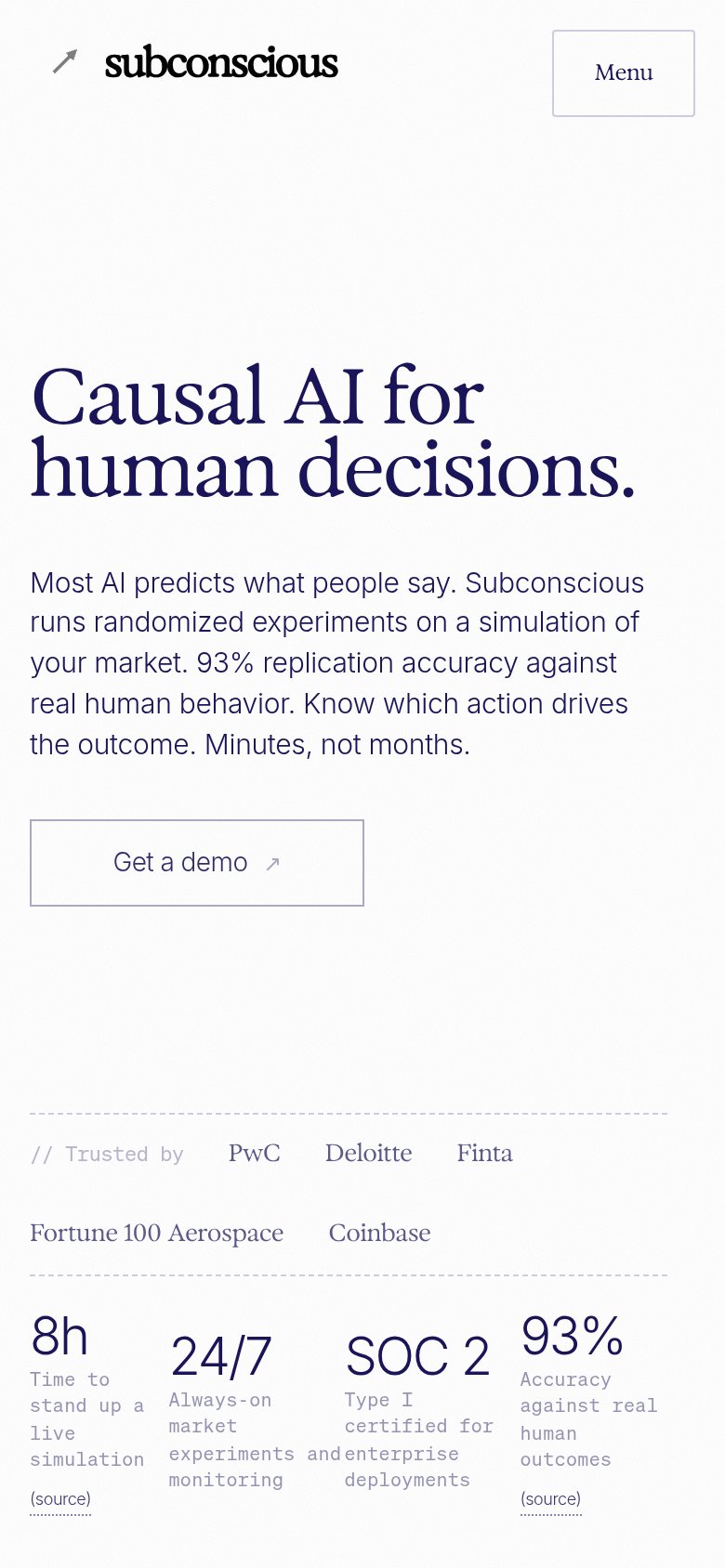 Subconscious.ai mobile capture for Mobile web