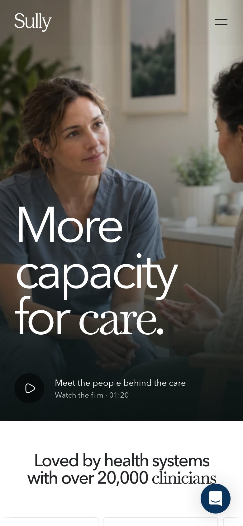 Sully.ai mobile capture for Mobile web